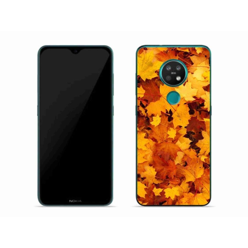 Zselés borítás mmCase a Nokia 7.2 készülékhez - juharlevelek