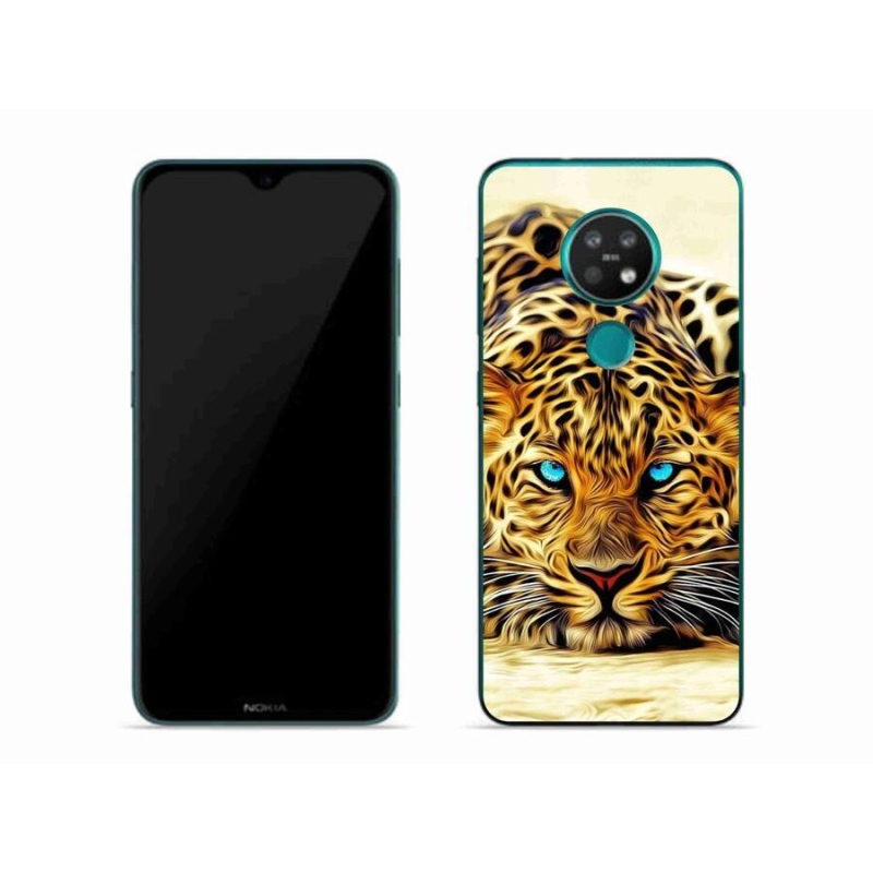 Zselés borító mmCase mobiltelefonhoz Nokia 7.2 - rajzfilm tigris
