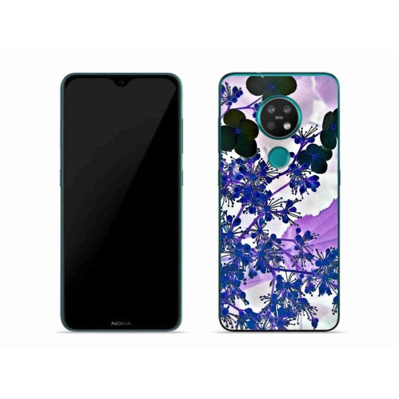 Zselés borítás mmCase mobiltelefonhoz Nokia 7.2 - hortenzia virág