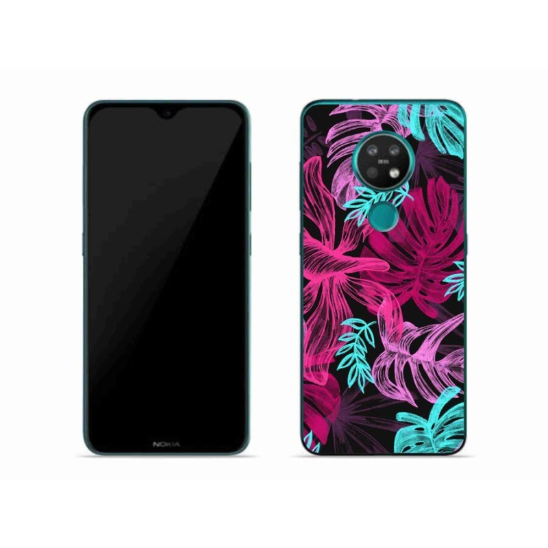 Zselés borító mmCase mobiltelefonhoz Nokia 7.2 - virágok 1