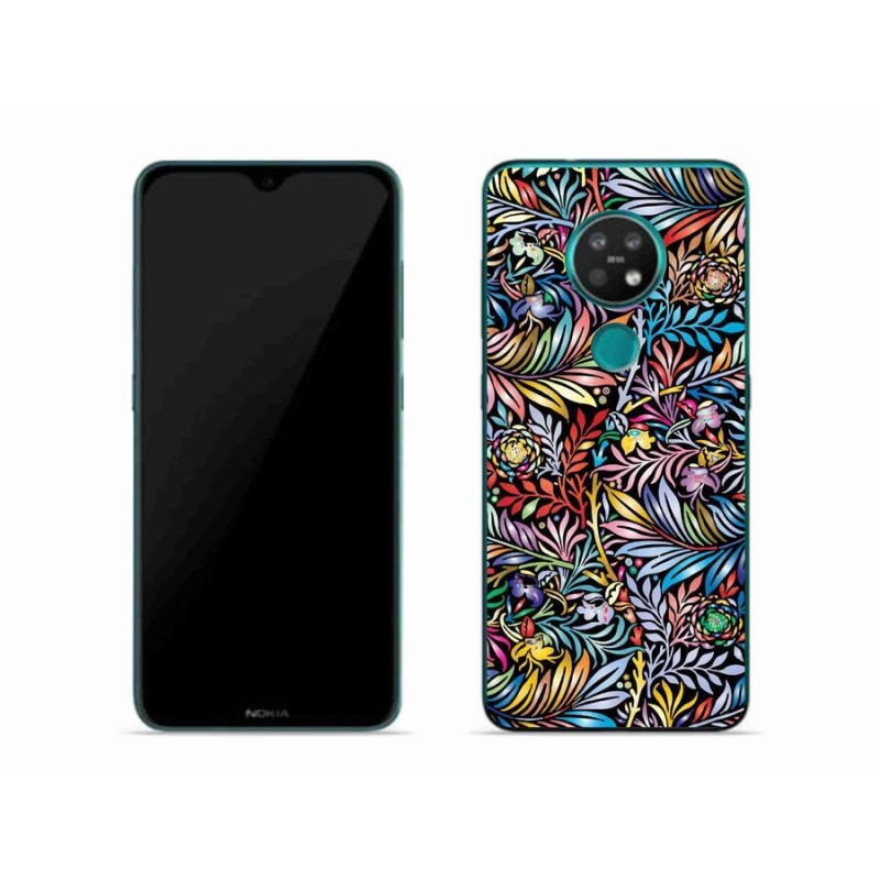 Gél borító mmCase mobiltelefonhoz Nokia 7.2 - virágok 5