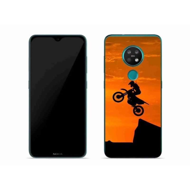 Zselés borítás mmCase mobiltelefonhoz Nokia 7.2 - motocross