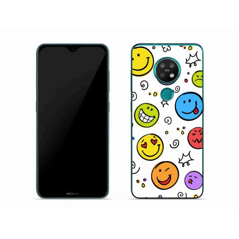 Zselés borítás mmCase a Nokia 7.2 készülékhez - smiley-k