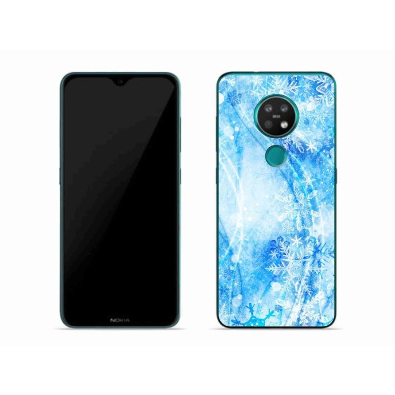 Zselés borítás mmCase a Nokia 7.2 készülékhez - hópelyhek