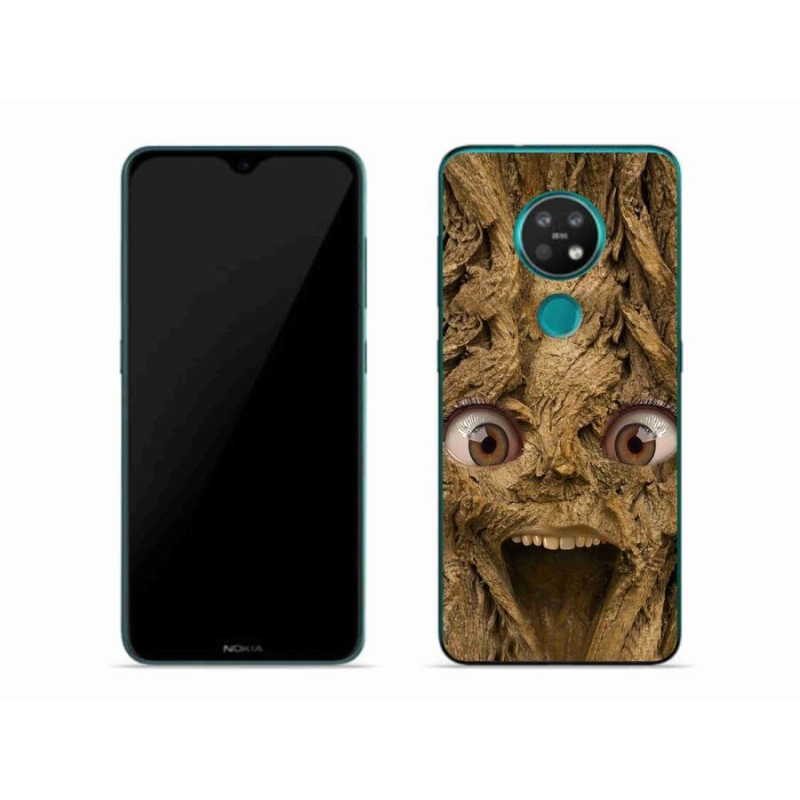 Gél borító mmCase a Nokia 7.2 mobiltelefonhoz - vidám fa szemekkel