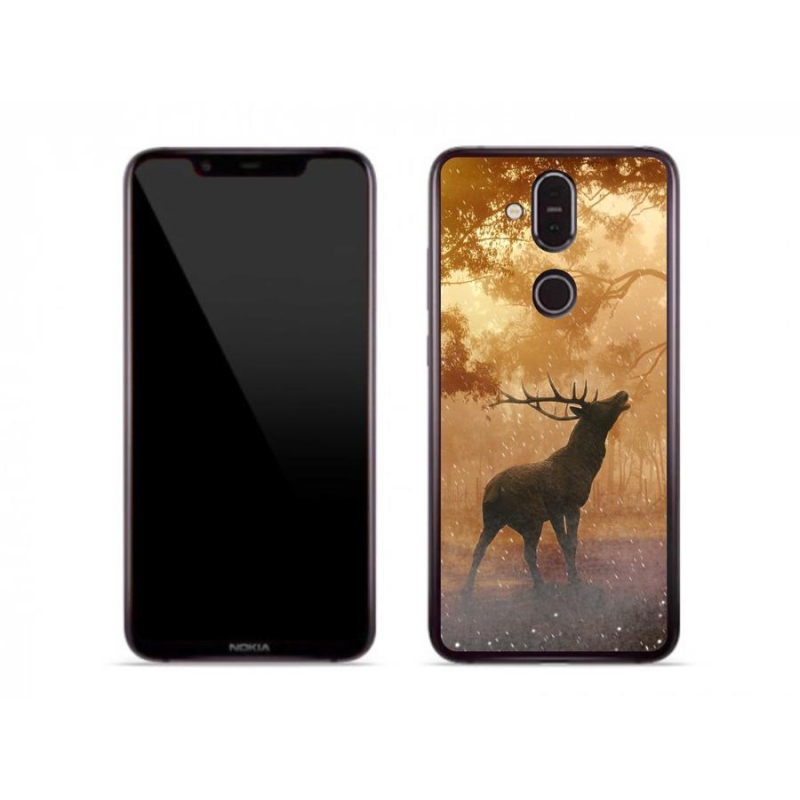 Zselés borítás mmCase a Nokia 8.1 készülékhez - szarvasok a vadászaton