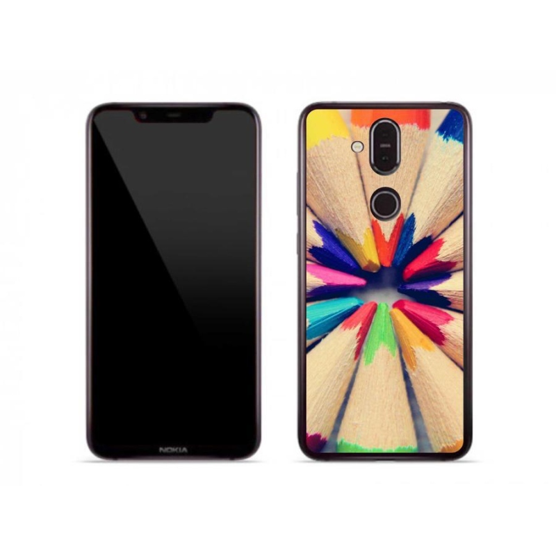 Zselés borító mmCase a Nokia 8.1 készülékhez - zsírkréták