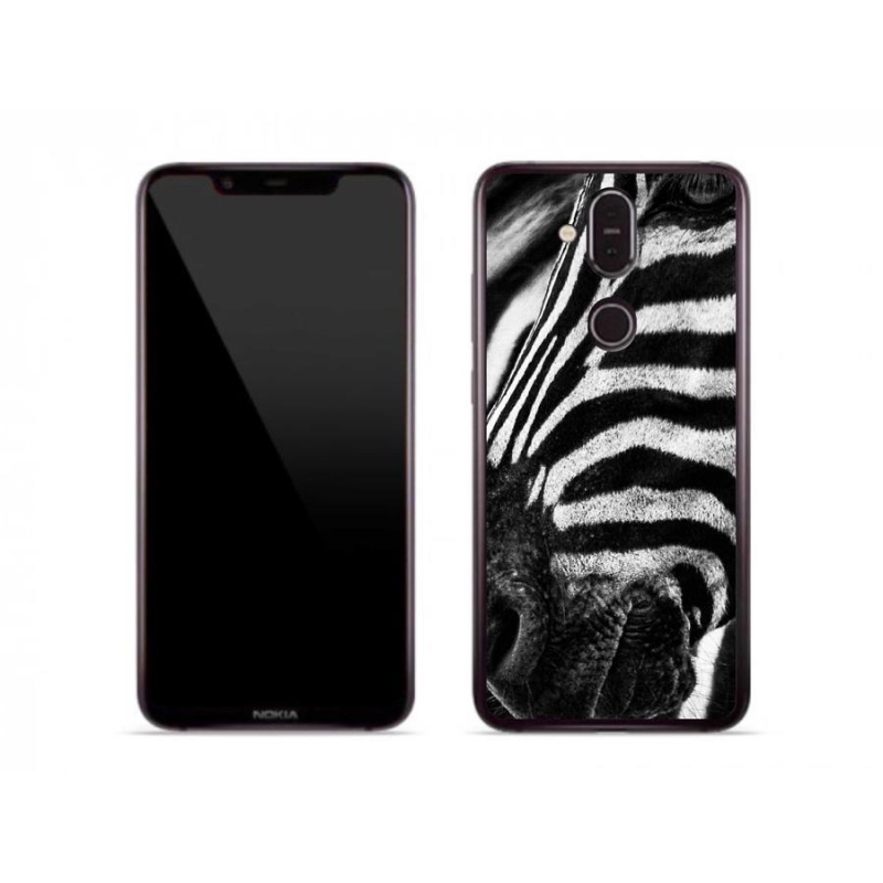 Zselés borítás mmCase a Nokia 8.1 készülékhez - zebra