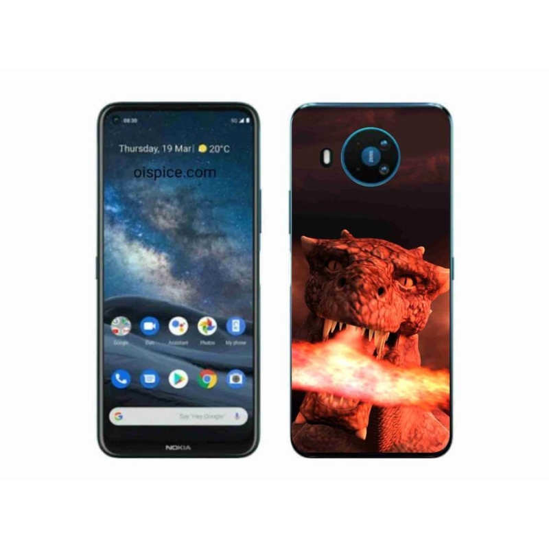 Zselés borítás mmCase a Nokia 8.3 5G készülékhez - sárkány