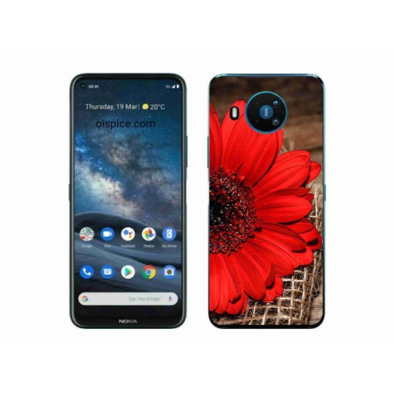 Zselés borítás mmCase a Nokia 8.3 5G készülékhez - gerbera