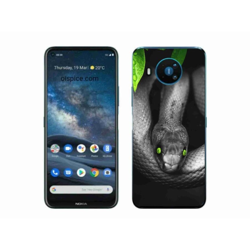 Zselés borítás mmCase a Nokia 8.3 5G készülékhez - kígyó