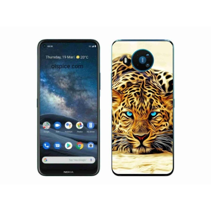 Zselés borító mmCase mobiltelefonhoz Nokia 8.3 5G - rajzfilm tigris