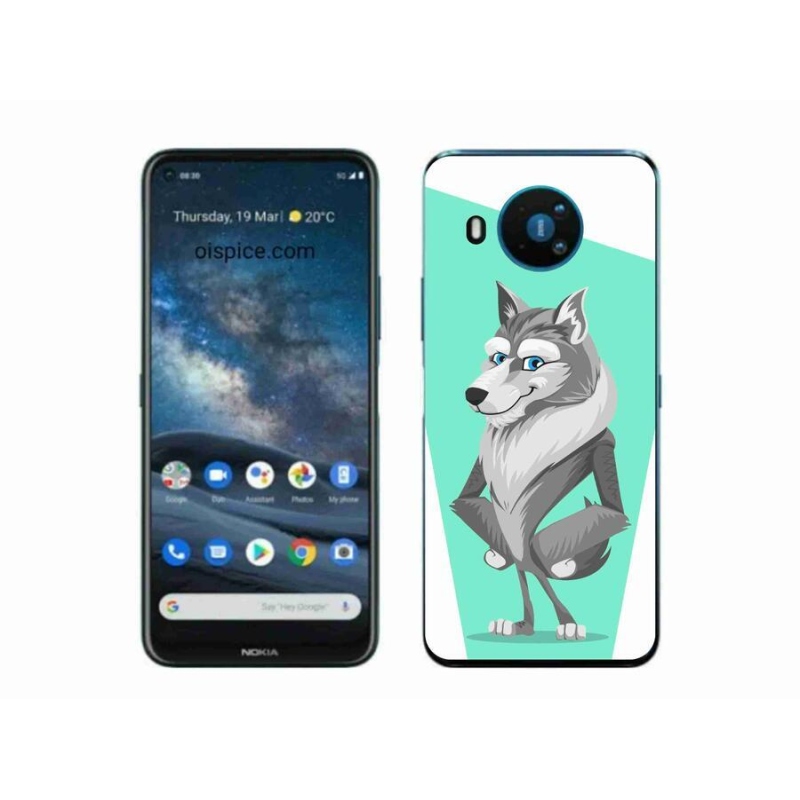Zselés borítás mmCase a Nokia 8.3 5G készülékhez - rajzfilmfarkas