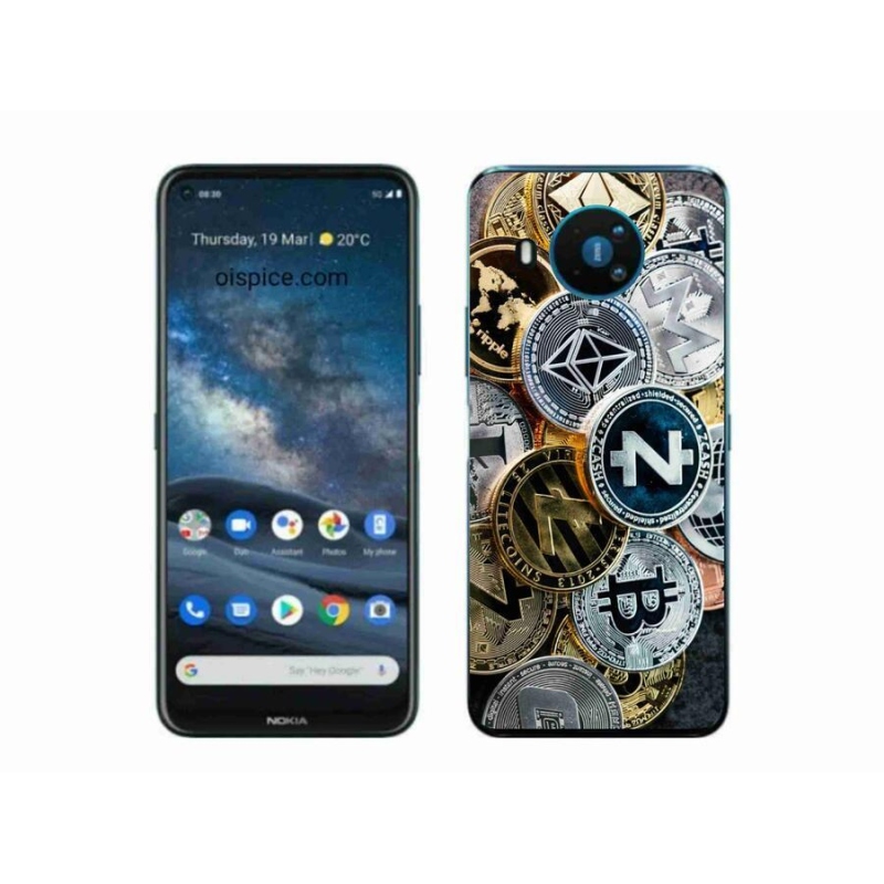 Gél borítás mmCase a Nokia 8.3 5G számára - kriptovaluták