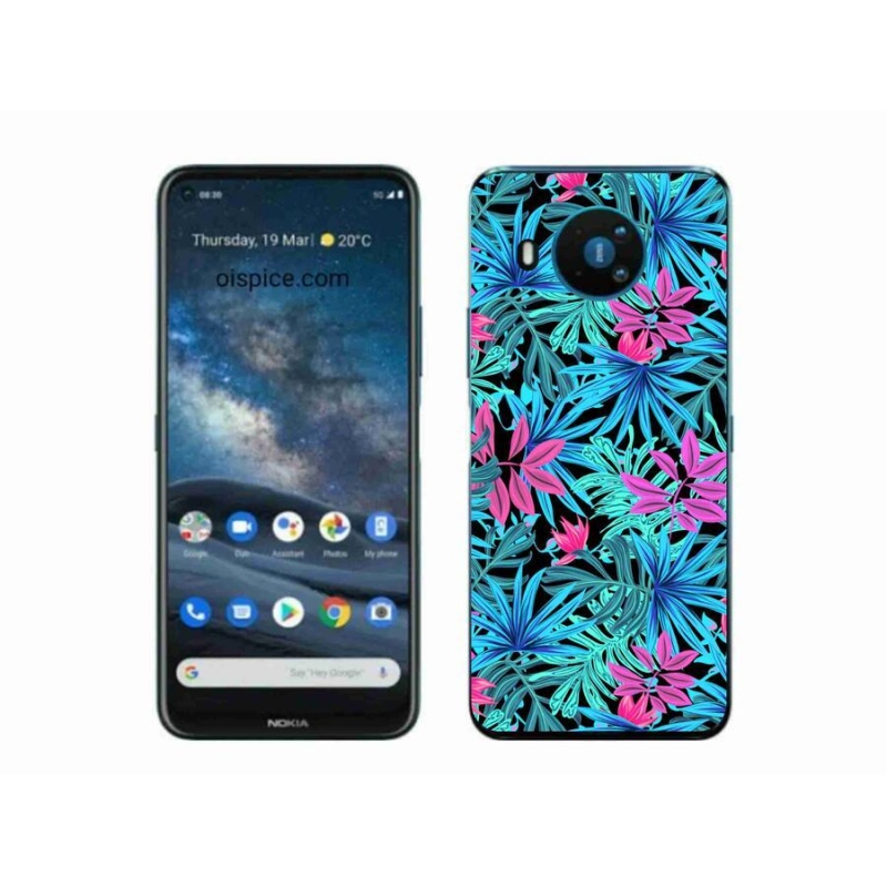 Zselés borítás mmCase a Nokia 8.3 5G készülékhez - virágok 3