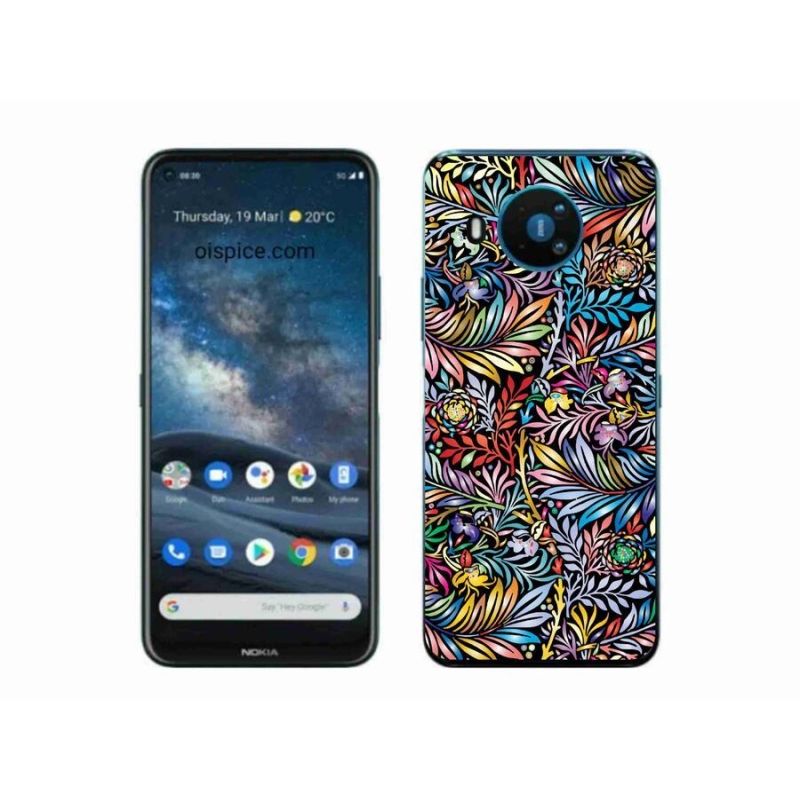 Zselés borítás mmCase a Nokia 8.3 5G készülékhez - virágok 5