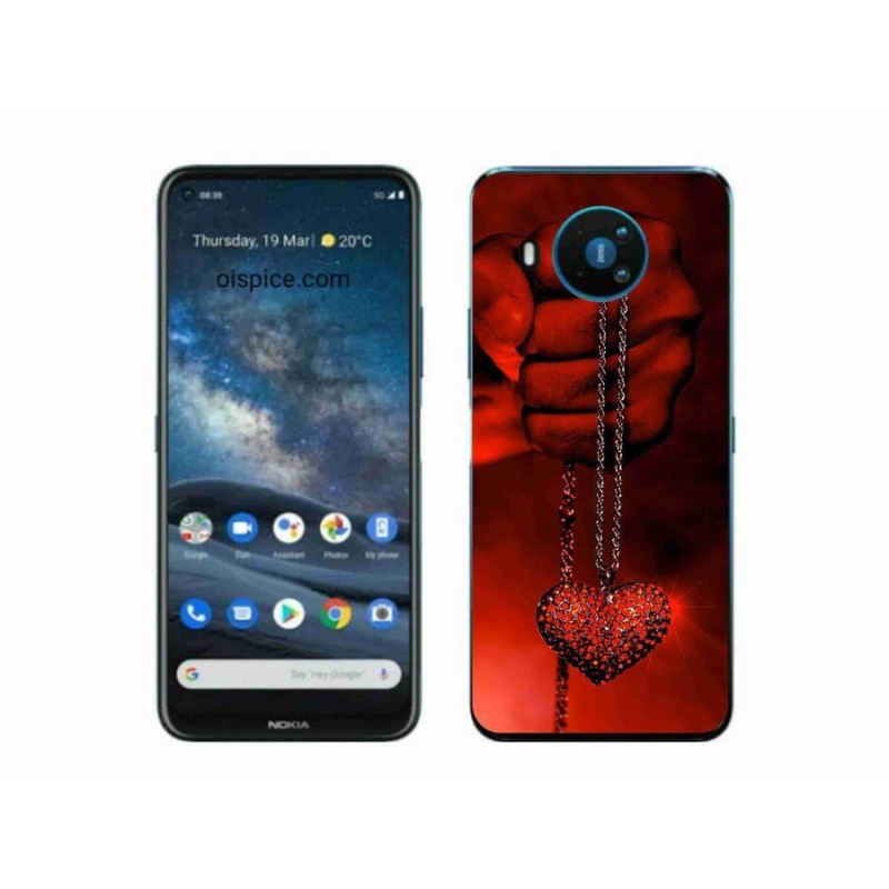 Zselés borítás mmCase a Nokia 8.3 5G készülékhez - nyaklánc