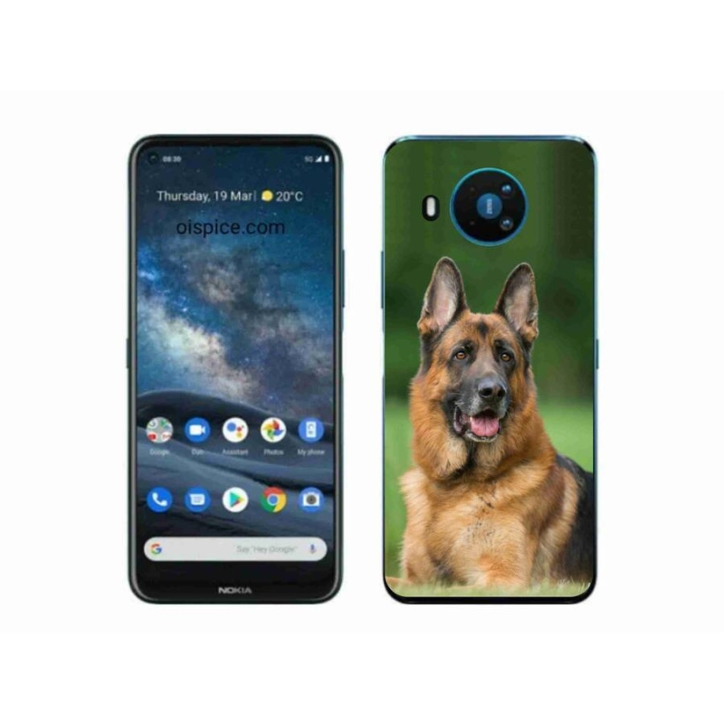 Zselés borítás mmCase a Nokia 8.3 5G készülékhez - Német juhászkutya