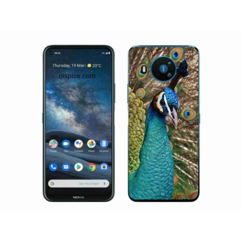 Zselés borítás mmCase a Nokia 8.3 5G készülékhez - páva