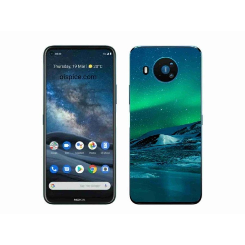 Zselés borítás mmCase a Nokia 8.3 5G készülékhez - sarki fény
