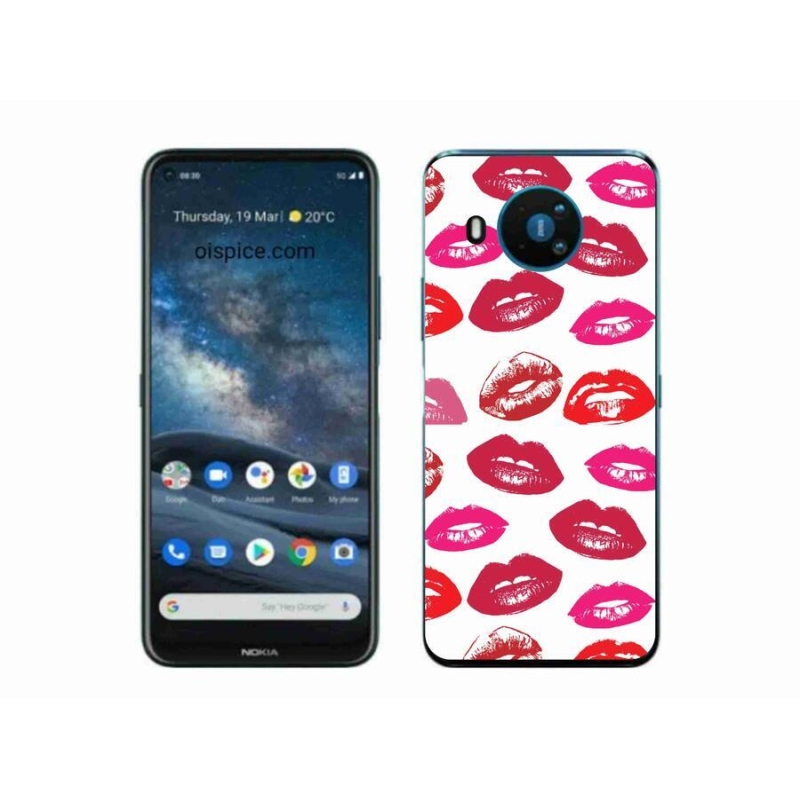 Zselés borítás mmCase a Nokia 8.3 5G készülékhez - ajkak