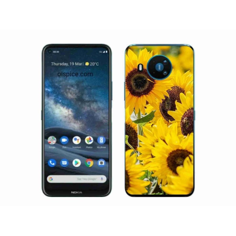 Zselés borítás mmCase a Nokia 8.3 5G készülékhez - Napraforgó