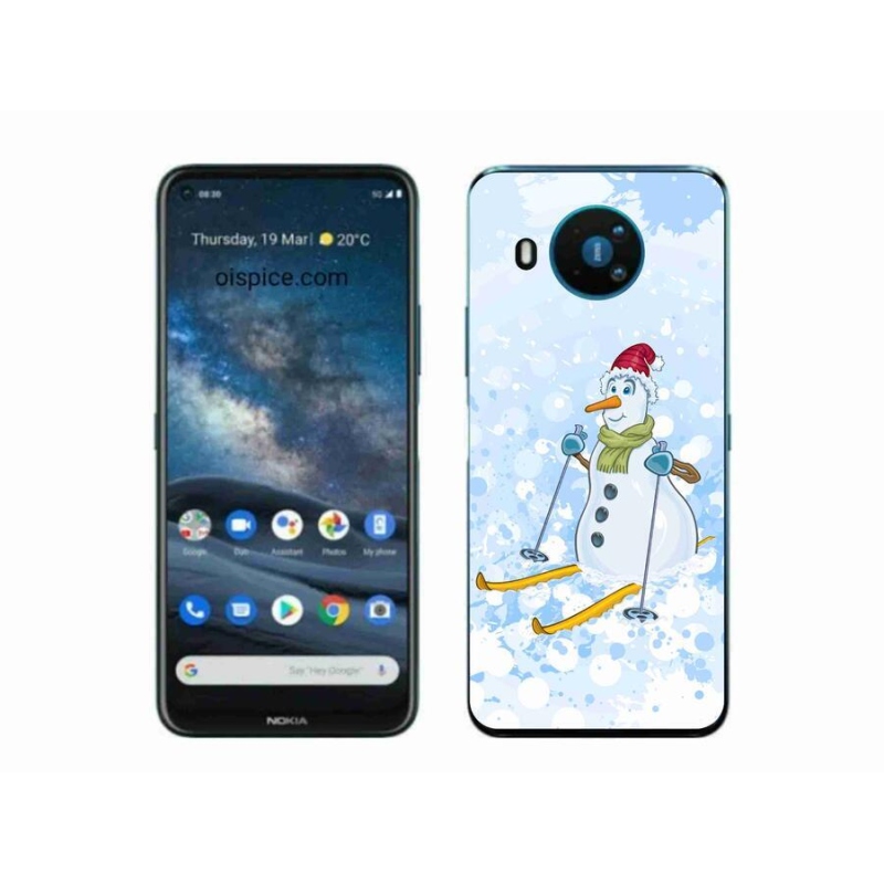 Zselés borítás mmCase a Nokia 8.3 5G készülékhez - hóember