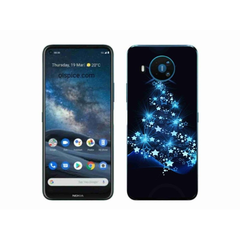 Zselés borítás mmCase a Nokia 8.3 5G készülékhez - karácsonyfa