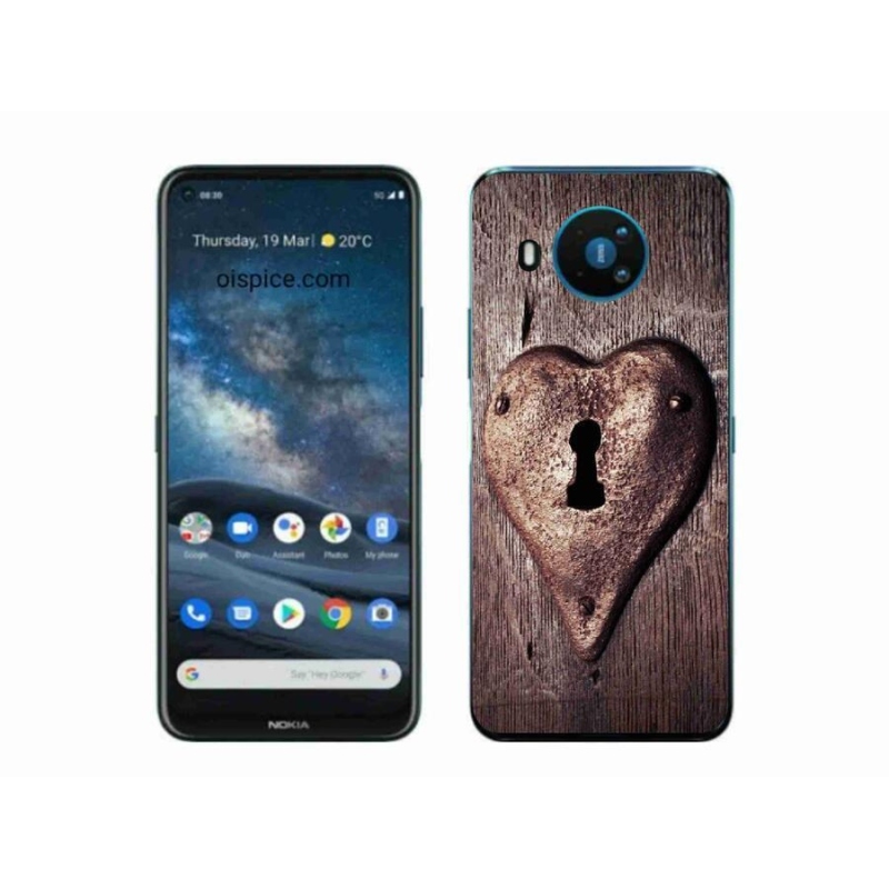 Zselés borítás mmCase a Nokia 8.3 5G készülékhez - szív alakú zár