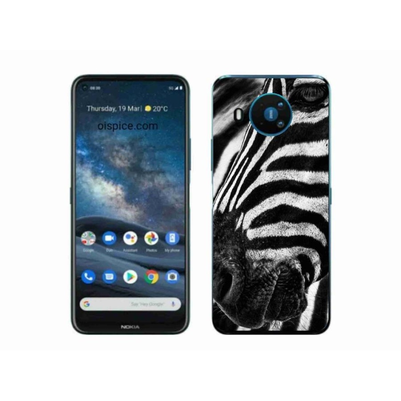 Zselés borítás mmCase a Nokia 8.3 5G készülékhez - zebra