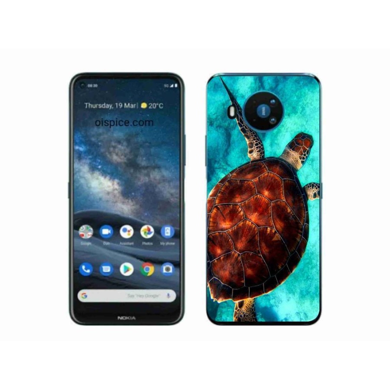 Zselés borítás mmCase a Nokia 8.3 5G készülékhez - teknősbéka