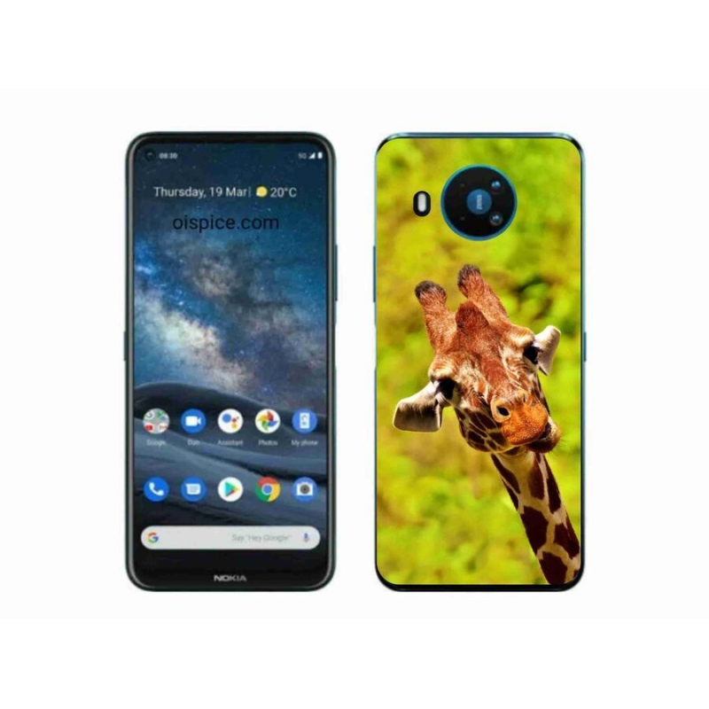 Zselés borítás mmCase a Nokia 8.3 5G készülékhez - zsiráf
