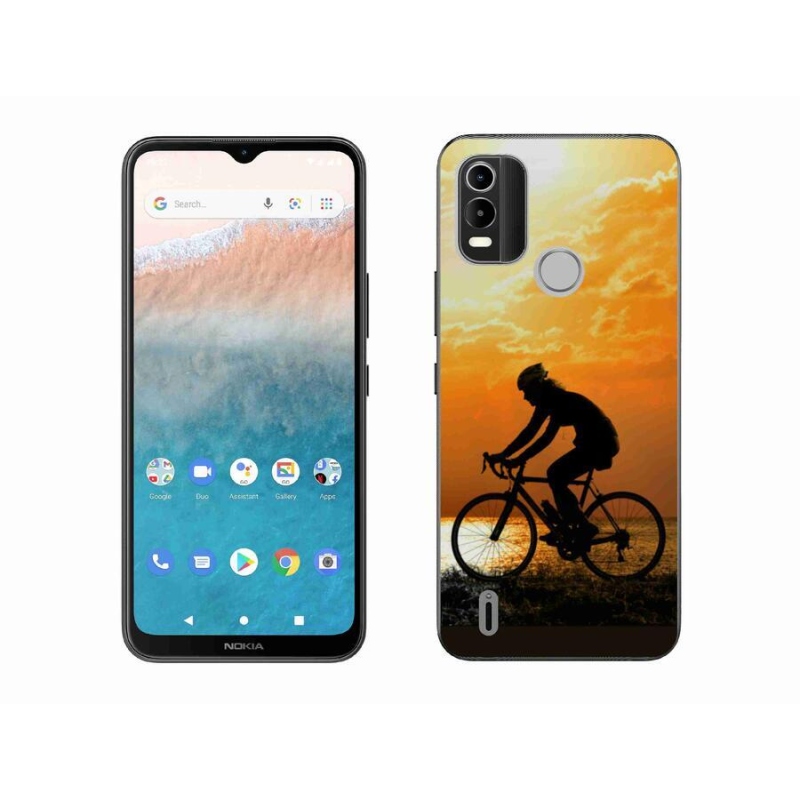 Zselés borító mmCase mobil Nokia C21 Plus - kerékpározás