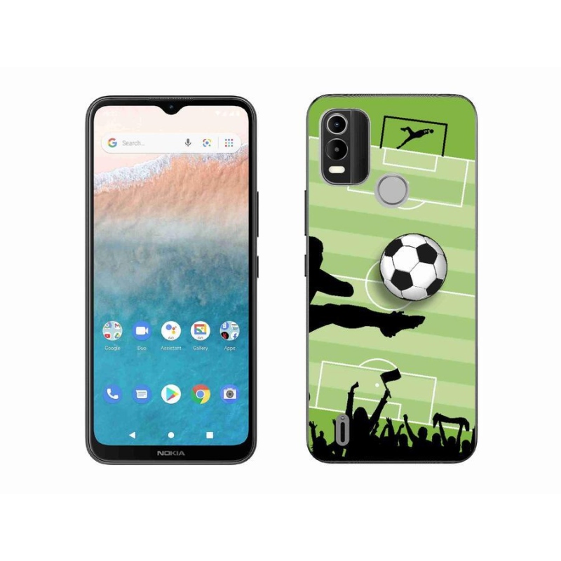 Zselés borítás mmCase mobiltelefonhoz Nokia C21 Plus - futball 3