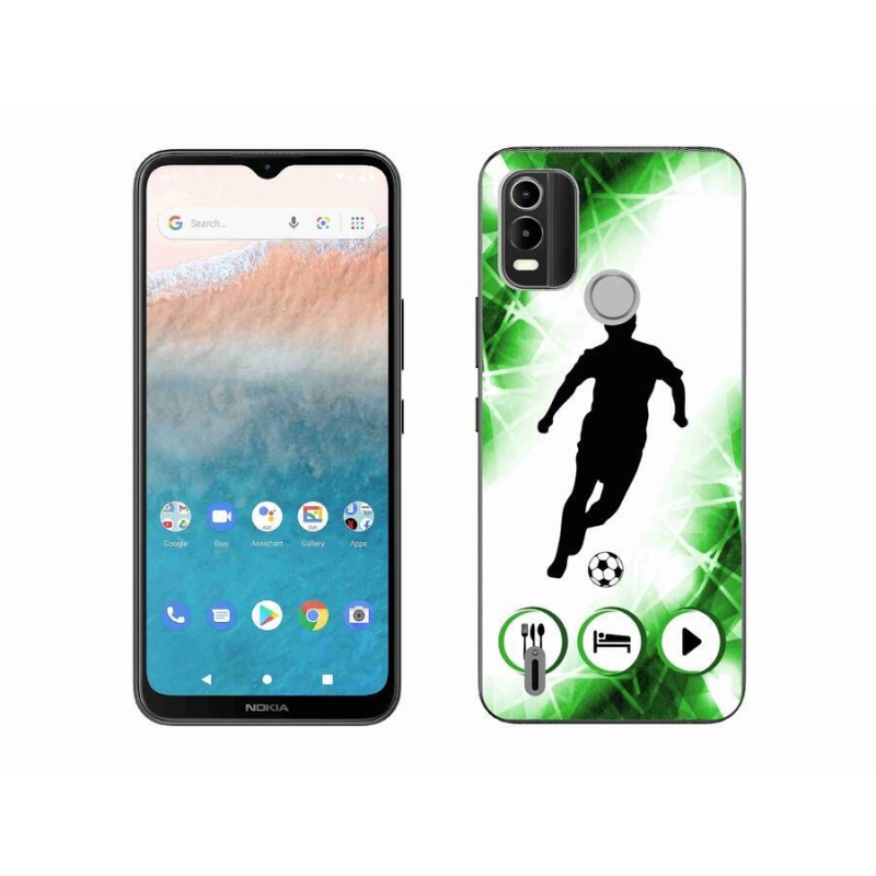 Zselés borítás mmCase mobiltelefonhoz Nokia C21 Plus - focista