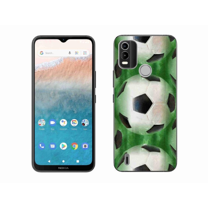 Zselés borítás mmCase mobiltelefonhoz Nokia C21 Plus - focilabda