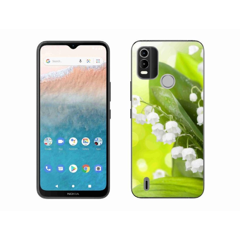 Zselés borítás mmCase mobiltelefonhoz Nokia C21 Plus - lily of the valley