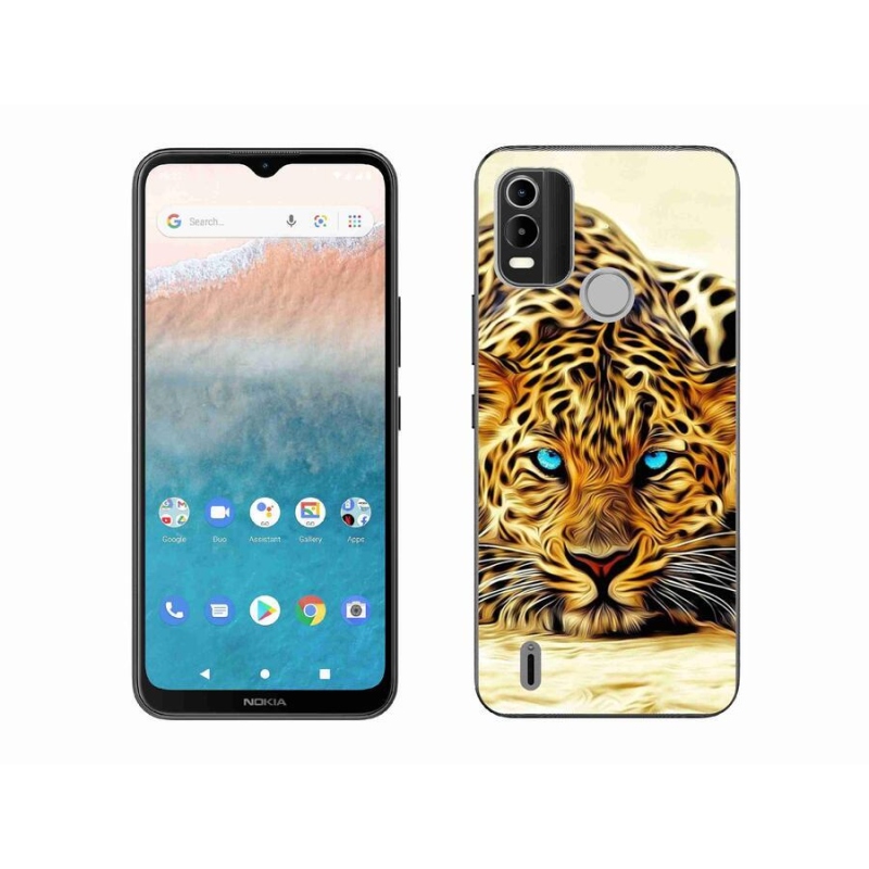 Zselés borítás mmCase mobiltelefonhoz Nokia C21 Plus - rajzfilmtigris