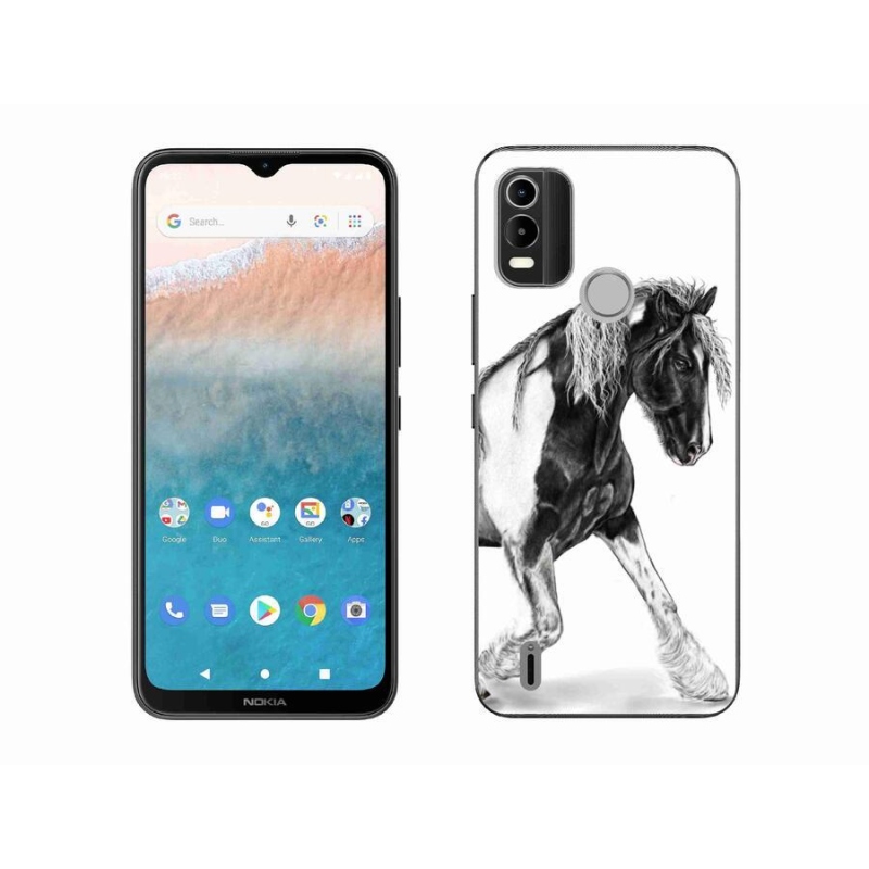 Zselés borítás mmCase mobiltelefonhoz Nokia C21 Plus - ló