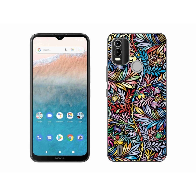 Gél borító mmCase mobiltelefonhoz Nokia C21 Plus - virágok 5