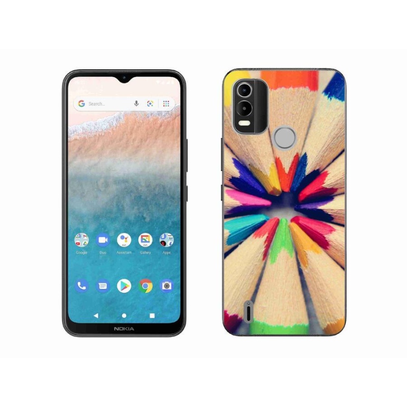 Zselés borítás mmCase a Nokia C21 Plus készülékhez - zsírkréták