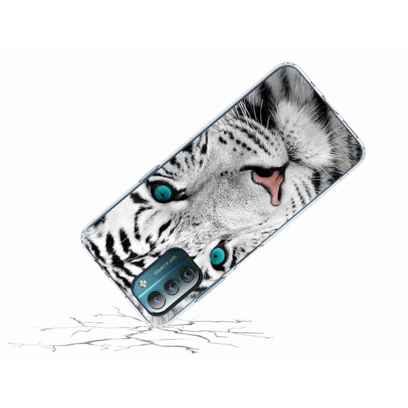 Zselés borítás mmCase a Nokia G11/G21 készülékhez - fehér tigris