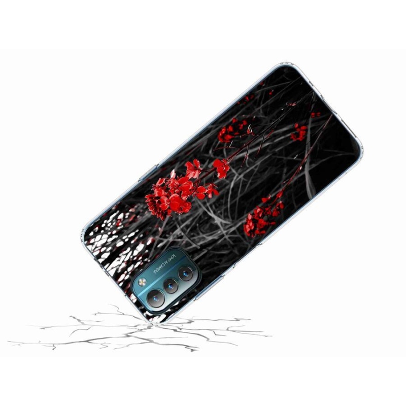 Zselés tok mmCase Nokia G11/G21 - piros növényhez