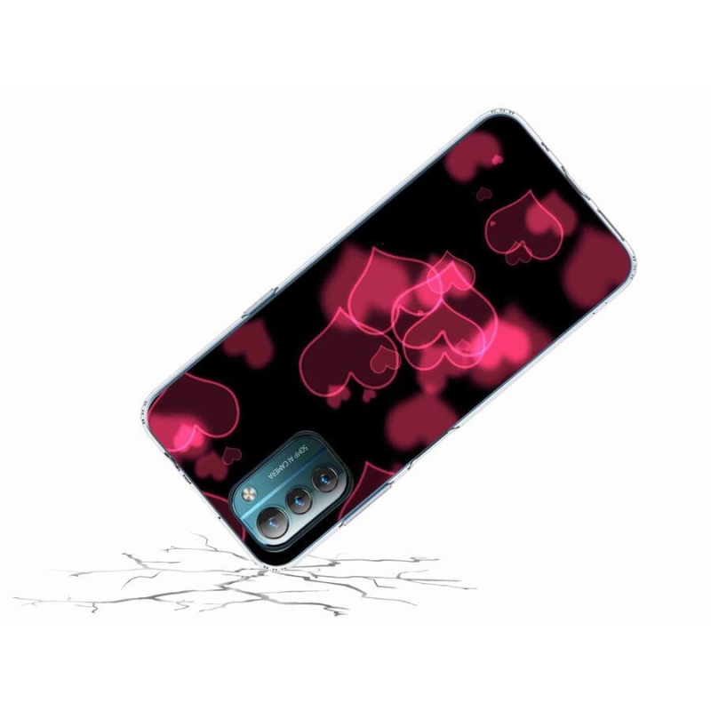 Zselés borítás mmCase a Nokia G11/G21 készülékhez - piros szívek