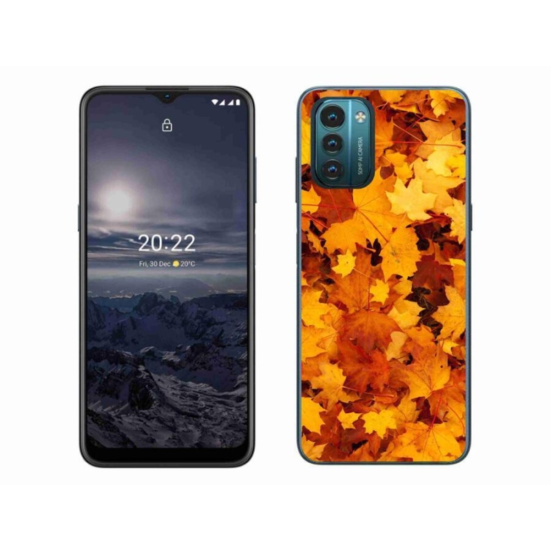 Zselés borítás mmCase a Nokia G11/G21 készülékhez - juharlevelek