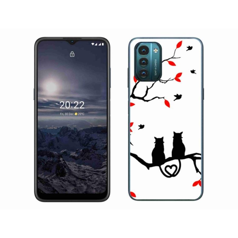 Zselés borítás mmCase a Nokia G11/G21 készülékhez - macska szeretet