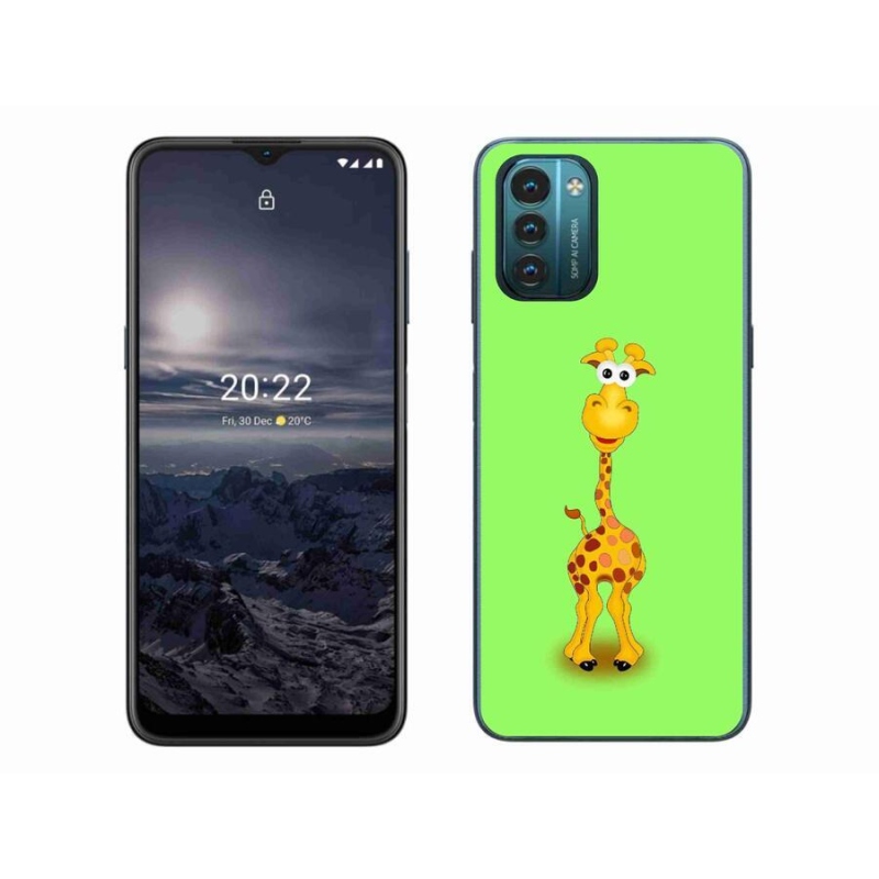 Zselés borító mmCase mobiltelefonhoz Nokia G11/G21 - rajzfilm zsiráf