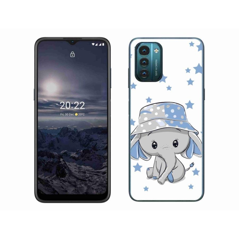 Zselés borítás mmCase a Nokia G11/G21 készülékhez - kék elefánt