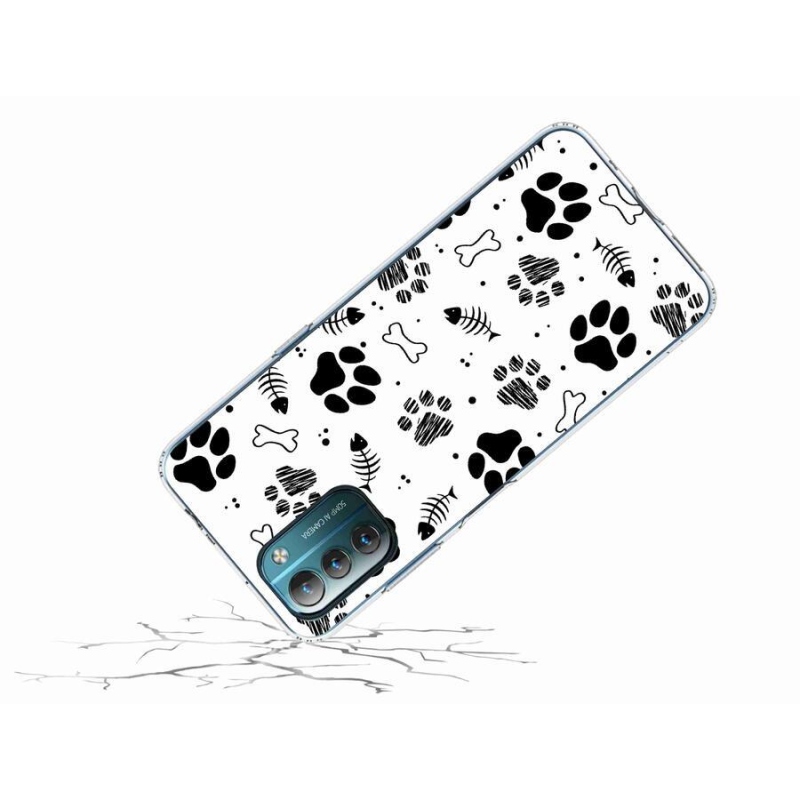 Zselés borítás mmCase mobiltelefonhoz Nokia G11/G21 - kutyamancsok 1