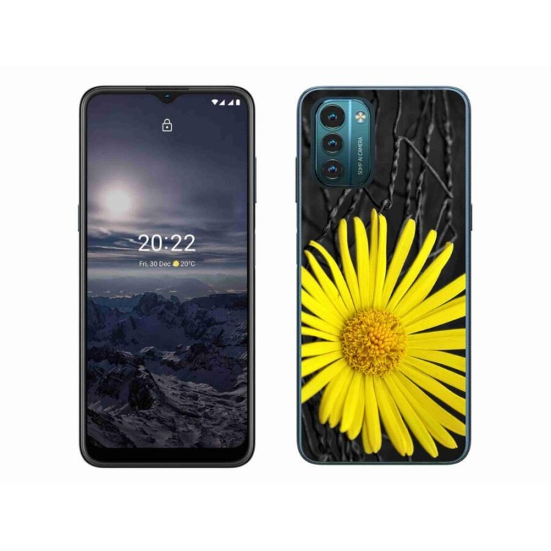 Zselés tok mmCase Nokia G11/G21 készülékhez - sárga virág